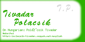 tivadar polacsik business card